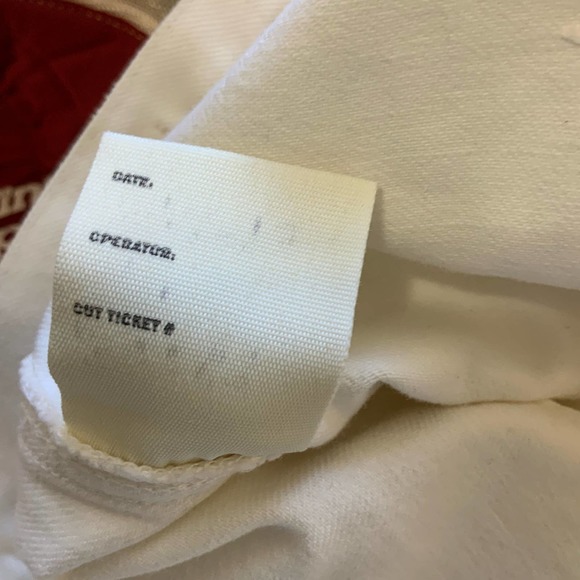 Goldsign White Denim Embroidered Jacket Karen sz S Designer Piece Gold Buttons - Picture 9 of 9